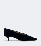Le Monde Béryl Babouche velvet pumps