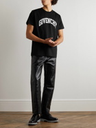 Givenchy - College Logo-Print Cotton-Jersey T-Shirt - Black
