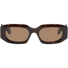 ALAÏA Brown Rectangular Sunglasses