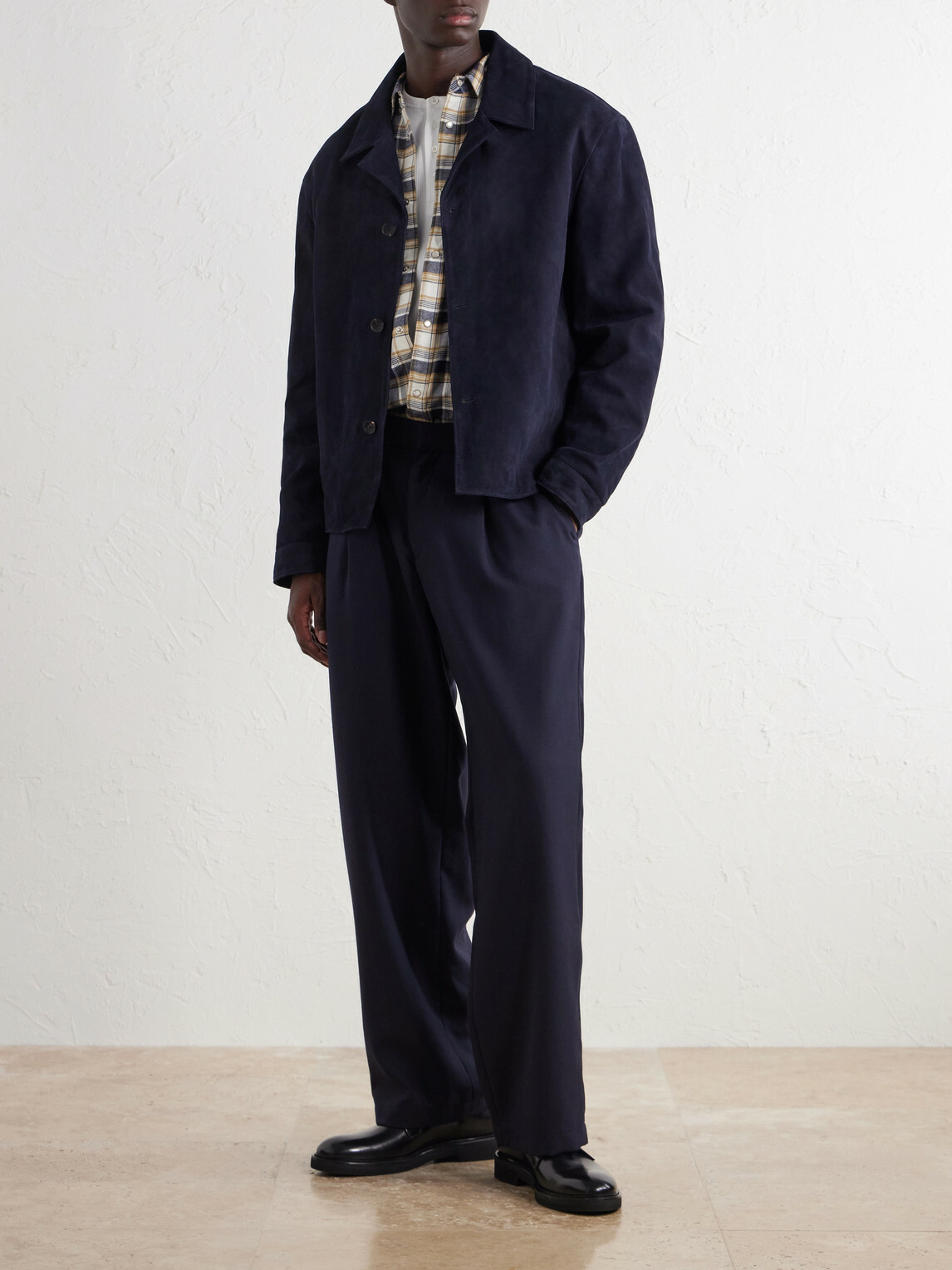 Mr P. - Suede Jacket - Blue