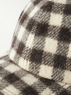 De Bonne Facture - Checked Wool Baseball Cap - Gray