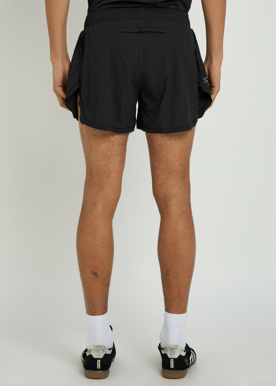 Y-3 Logo Stretch-polyamide Running Shorts Black