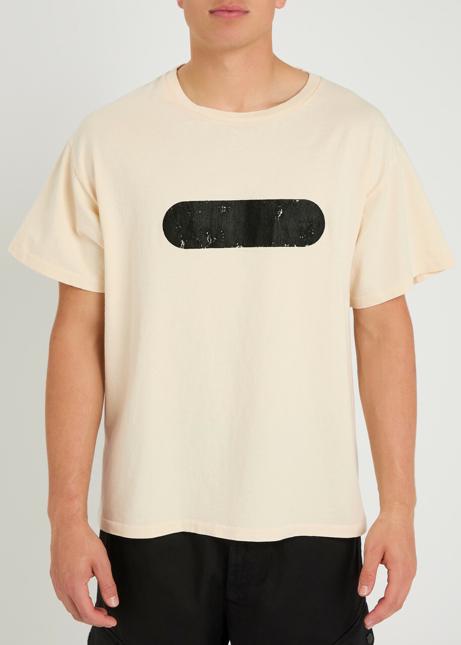 Gallery Dept. Gym Printed Cotton T-shirt Cream Gallery Dept.