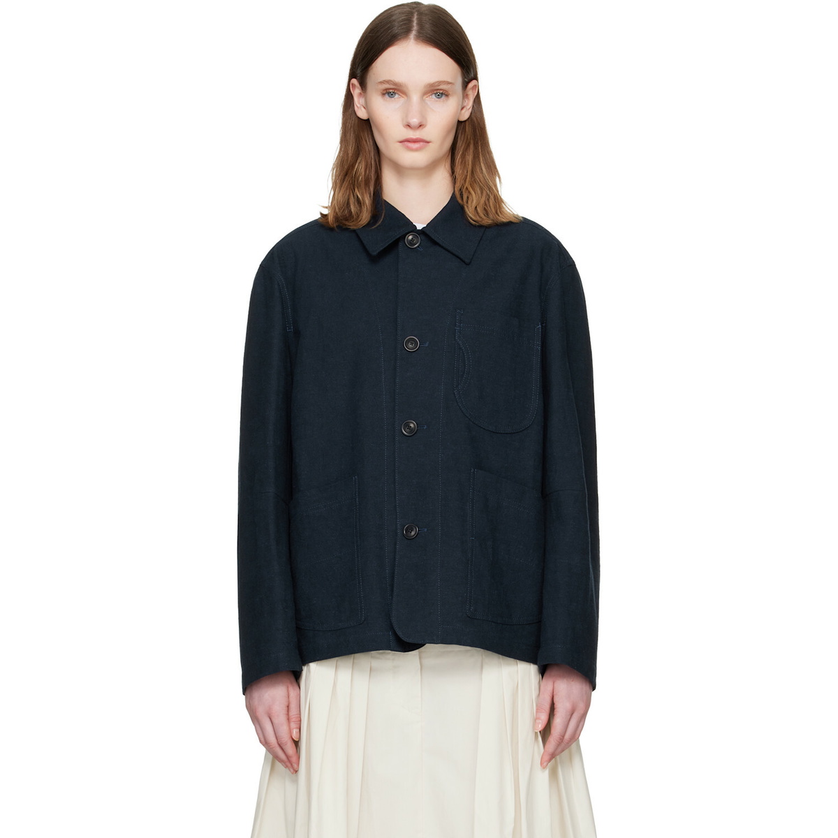 YMC Navy Construction Jacket