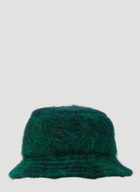 Brushed Bucket Hat in Dark Green