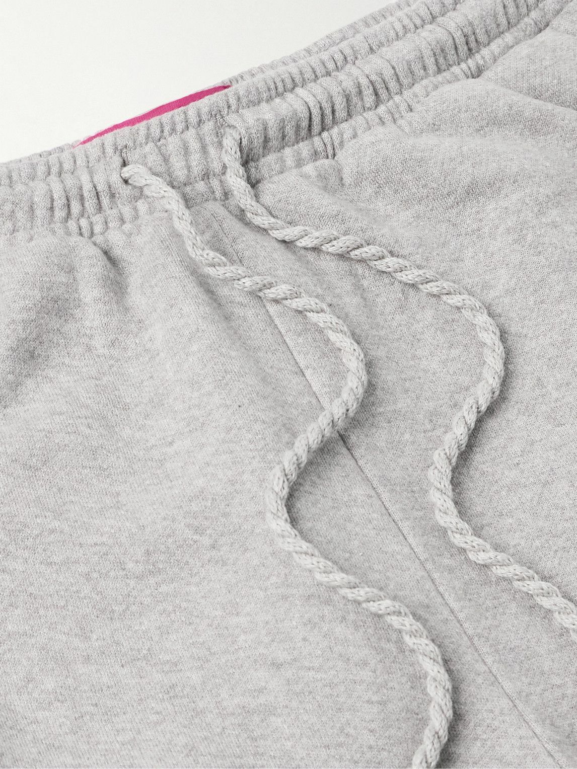 The Elder Statesman - Daily Wide-Leg Cotton and Cashmere-Blend Jersey Sweatpants - Gray