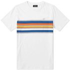 A.P.C. Multi Stripe Logo Tee