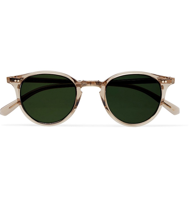 Photo: Mr Leight - Marmont S Round-Frame Acetate and Silver-Tone Sunglasses - Gray
