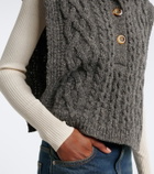 Isabel Marant Cable knit wool-blend sweater vest