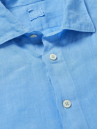 120% - Linen-Gauze Shirt - Blue