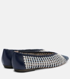 Veronica Beard Bancroft woven leather ballet flats