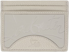 Christian Louboutin Gray Kios Card Holder