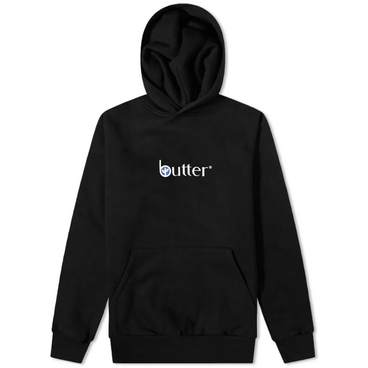 Photo: Butter Goods Men's Leaf Classic Logo Hoody in Black