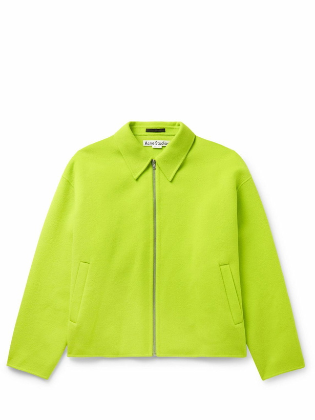 Photo: Acne Studios - Doverio Double-Faced Wool Blouson Jacket - Green