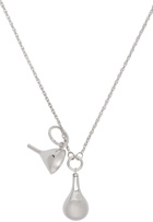 LEMAIRE Silver Small Perfume Bottle Pendant Necklace