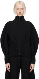 ISSEY MIYAKE Black Squeeze Jacket