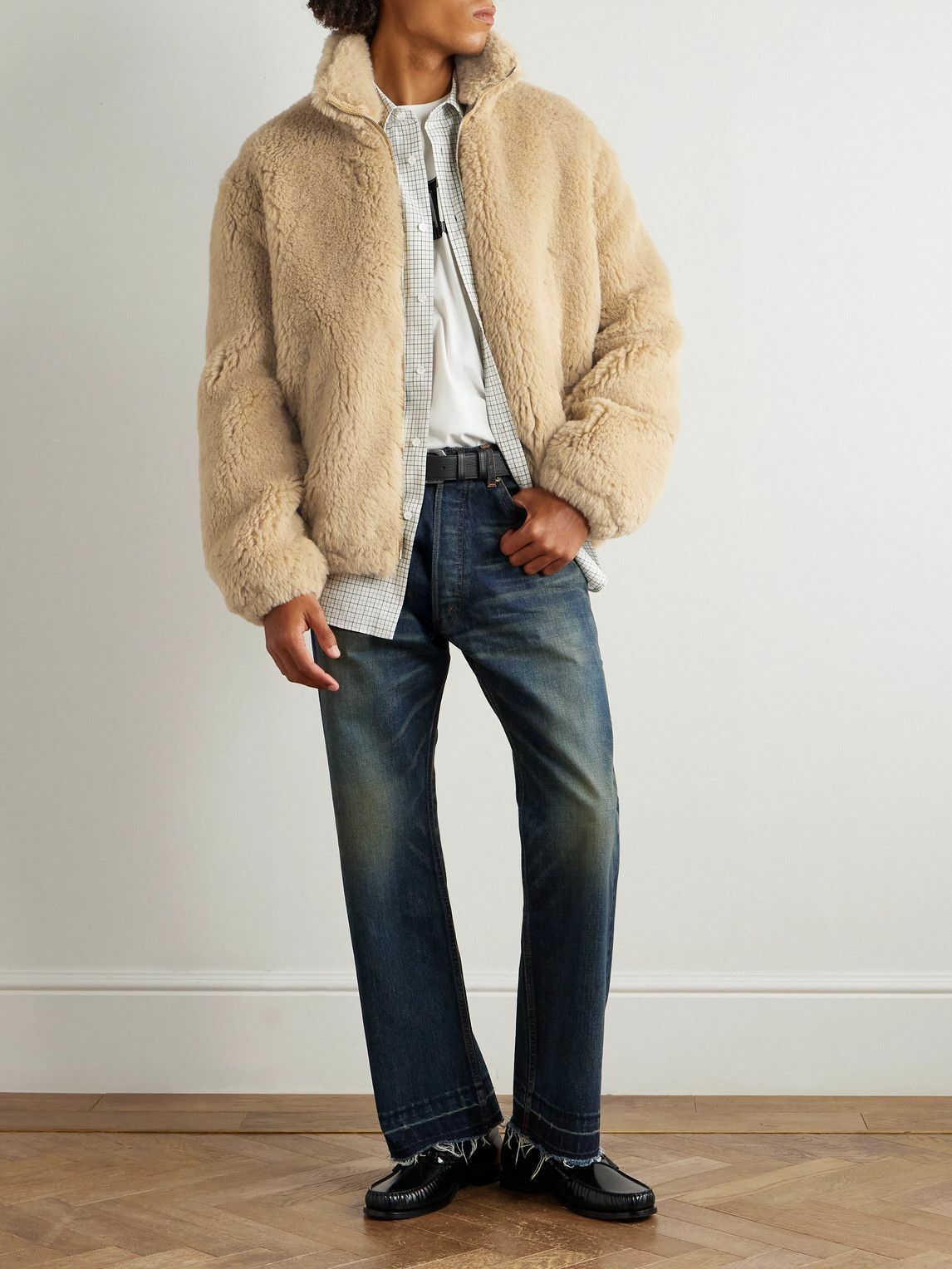 CELINE - Alpaca and Cotton-Blend Jacket - Neutrals