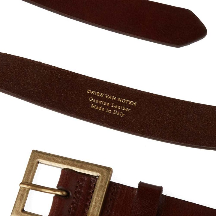 Photo: Dries Van Noten Classic Leather Belt Cognac
