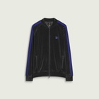 Needles Men's Velour Rib Collar Track Jacket in Charcoal