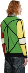 Charles Jeffrey Loverboy Multicolor Colorblocked Cardigan