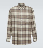 Auralee Checked wool shirt