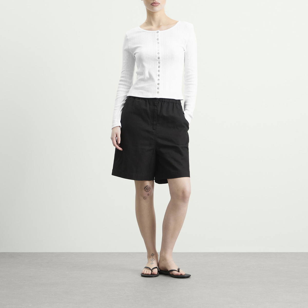 Róhe Women's Rohe Pointelle cardigan in Off White