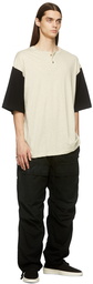 Fear of God Beige & Black Three-Quarter Sleeve Henley