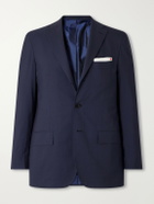 Kiton - Wool-Fresco Suit Jacket - Blue
