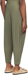 HOMME PLISSÉ ISSEY MIYAKE Green Color Pleats Trousers