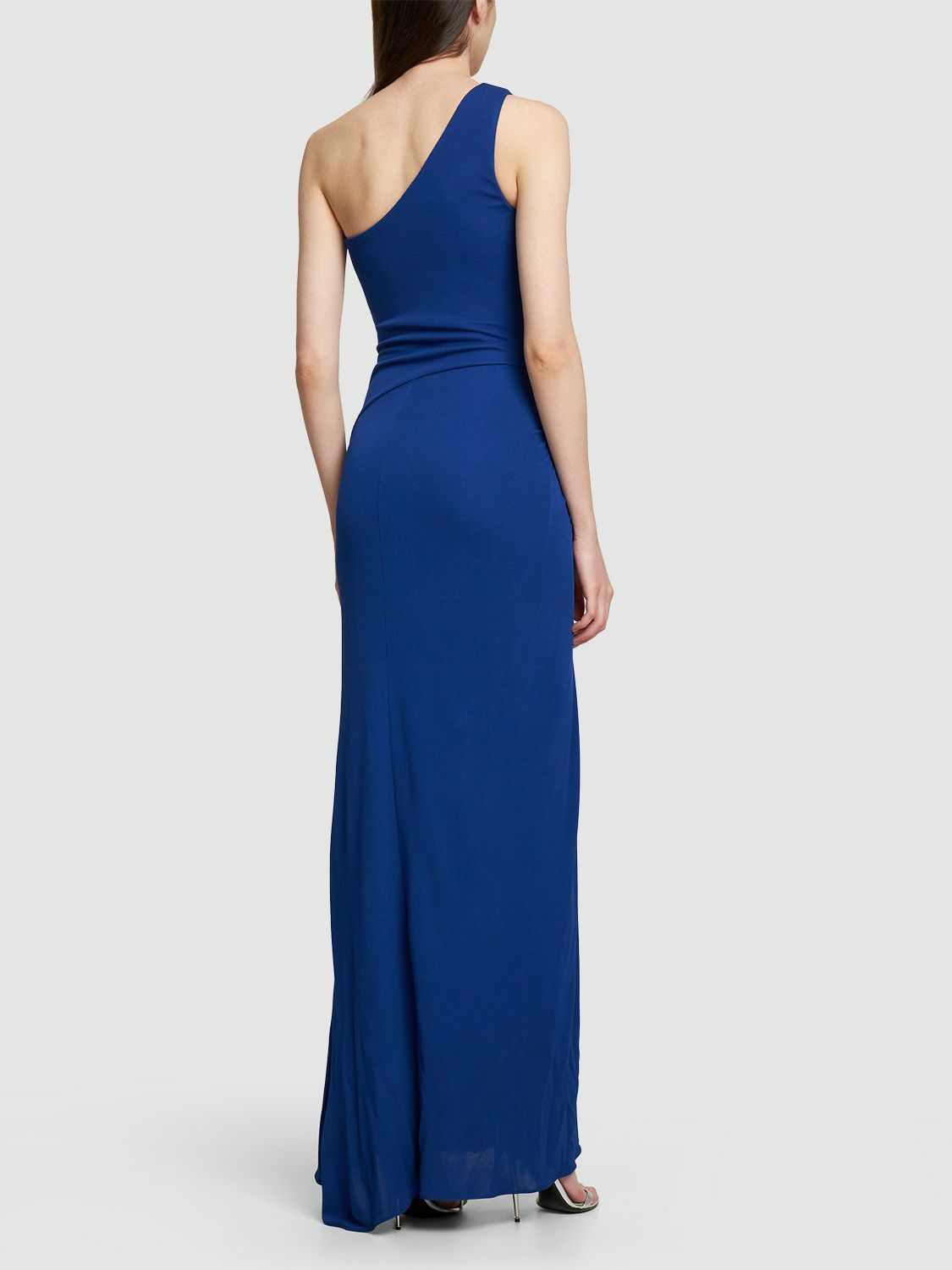 tom ford blue dress Tom Ford for Gucci F/W 2001 Black Silk Midi Dress with Side Slit – THE WAY  WE WORE