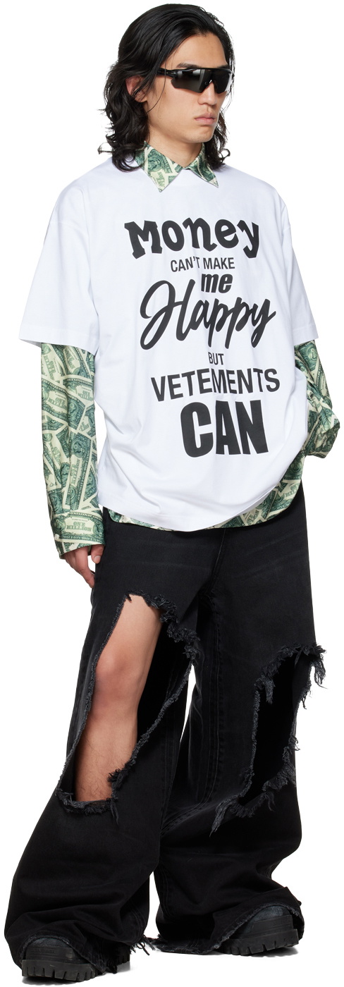 VETEMENTS Black Big Shape Destroyed Jeans Vetements VETEMENTS Black Big Shape Destroyed Jeans Vetements