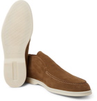 Loro Piana - Open Walk Suede Boots - Light brown