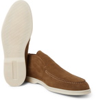 Loro Piana - Open Walk Suede Boots - Light brown