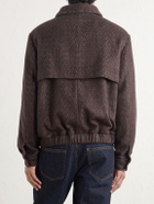 Altea - Arden Herringbone Blouson Jacket - Brown
