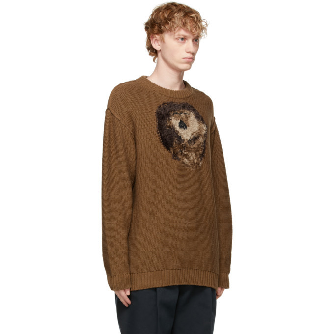 Doublet Brown Hand Knitting Jacquard Sweater