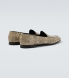 Manolo Blahnik Modena snake-effect leather loafers