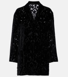 Gucci Floral devoré velour shirt