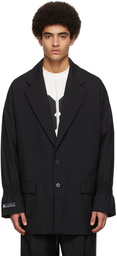 JieDa Black Wool Blazer