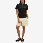 Moncler Women's Logo Short Sleeve Polo in Black