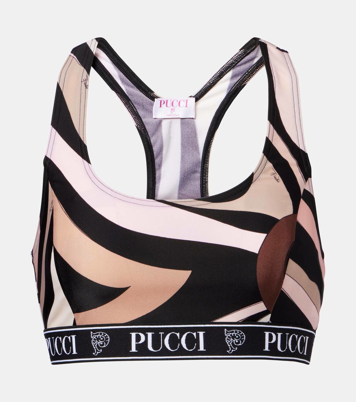 Pucci Printed sports bra