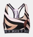Pucci Printed sports bra