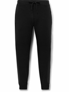 ON - Slim-Fit Tapered Stretch Recycled-Jersey Sweatpants - Black