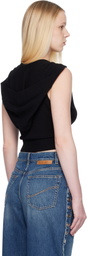 Stella McCartney Black Hooded Sweater Vest
