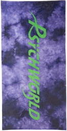Psychworld SSENSE Exclusive Purple Logo Beach Towel