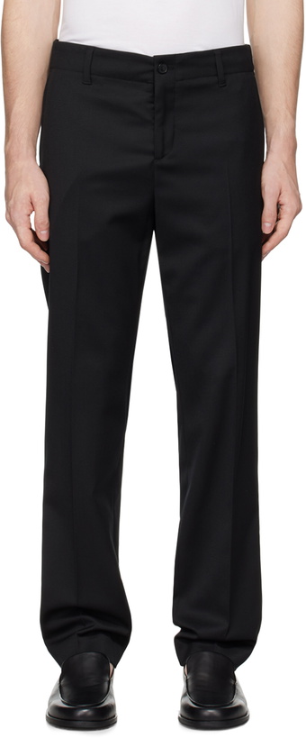Photo: Filippa K Black Elastic Waist Tailored Trousers