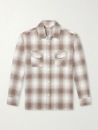 3sixteen - Checked Cotton-Flannel Shirt - Neutrals