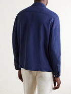 Eleventy - Lyocell and Linen-Blend Shirt - Blue