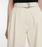 Peter Do - Belted high-rise wide-leg jeans