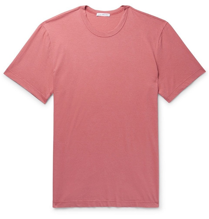 Photo: James Perse - Slim-Fit Cotton-Jersey T-Shirt - Men - Pink