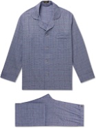 Emma Willis - Prince of Wales Checked Cotton-Flannel Pyjama Set - Blue